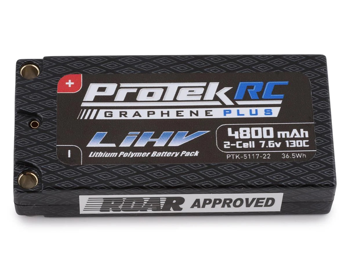 ProTek RC 2S 130C Low IR Si-Graphene + HV LCG Shorty LiPo Battery (7.6