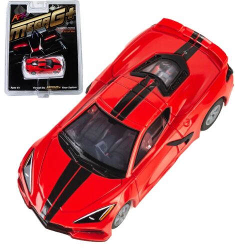 AFX 22011 Corvette C8 Torch Red Mega G+ HO Slot Car AFX22011 MegaG Plus